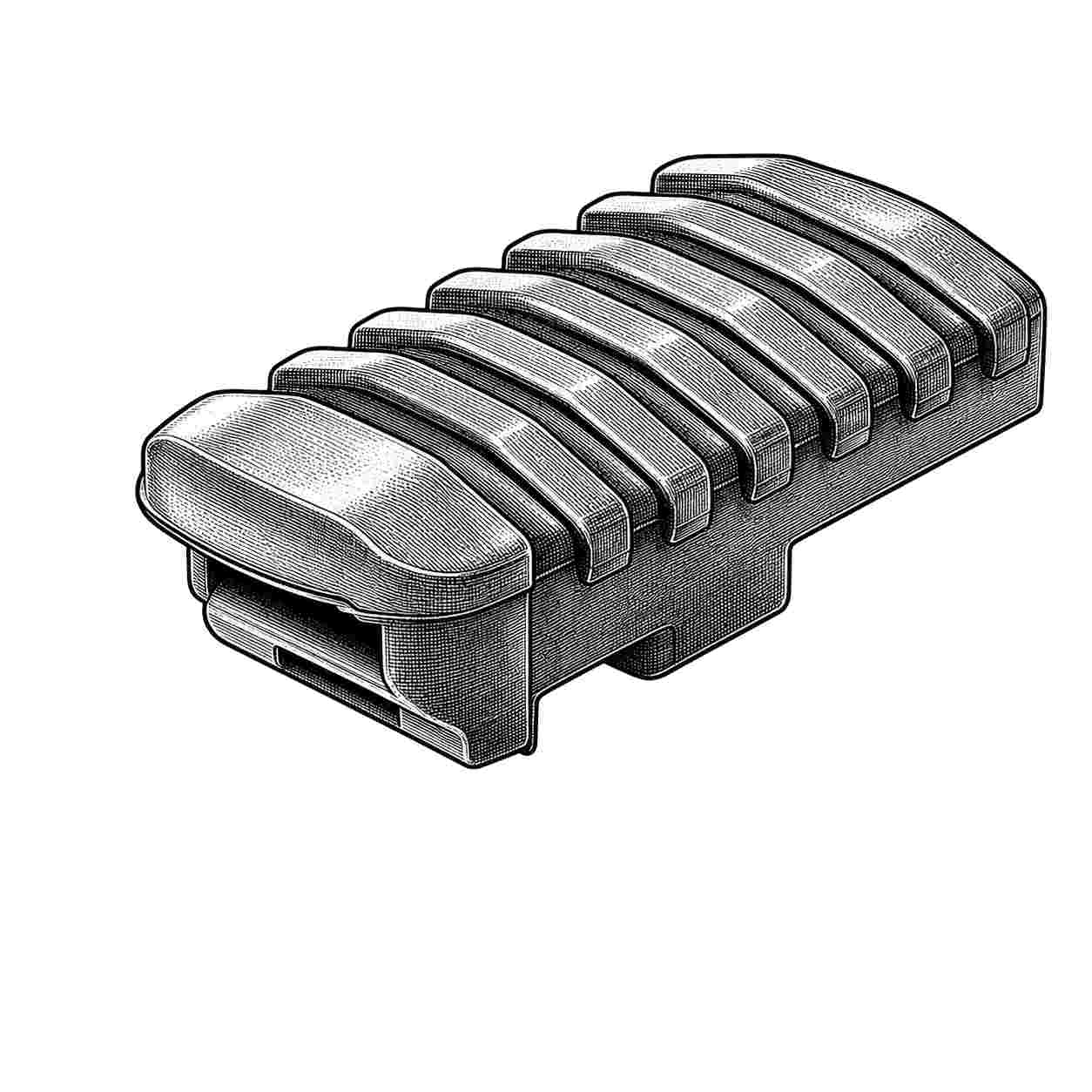 Footrest Rubber Front